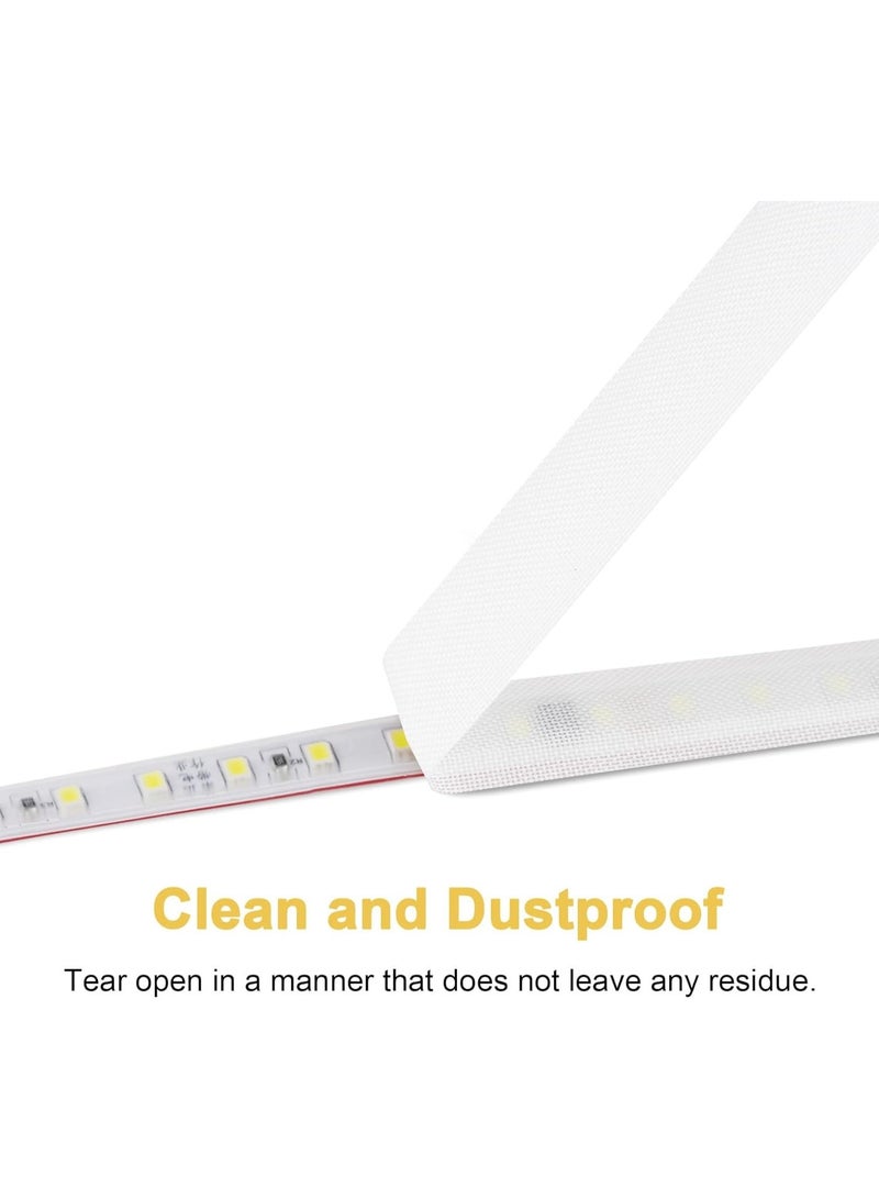 2PCS LED Light Strip Masking Tape 0.59 in x 32.8 ft Light Dimming Tape for Soften Light, White&Brown - Image 2